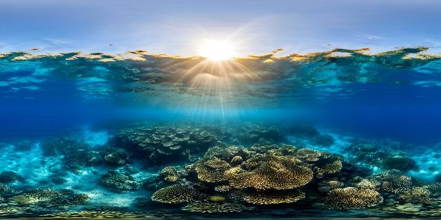 Ocean Abyss, 360° world: Photorealistic · submerged · near elements
