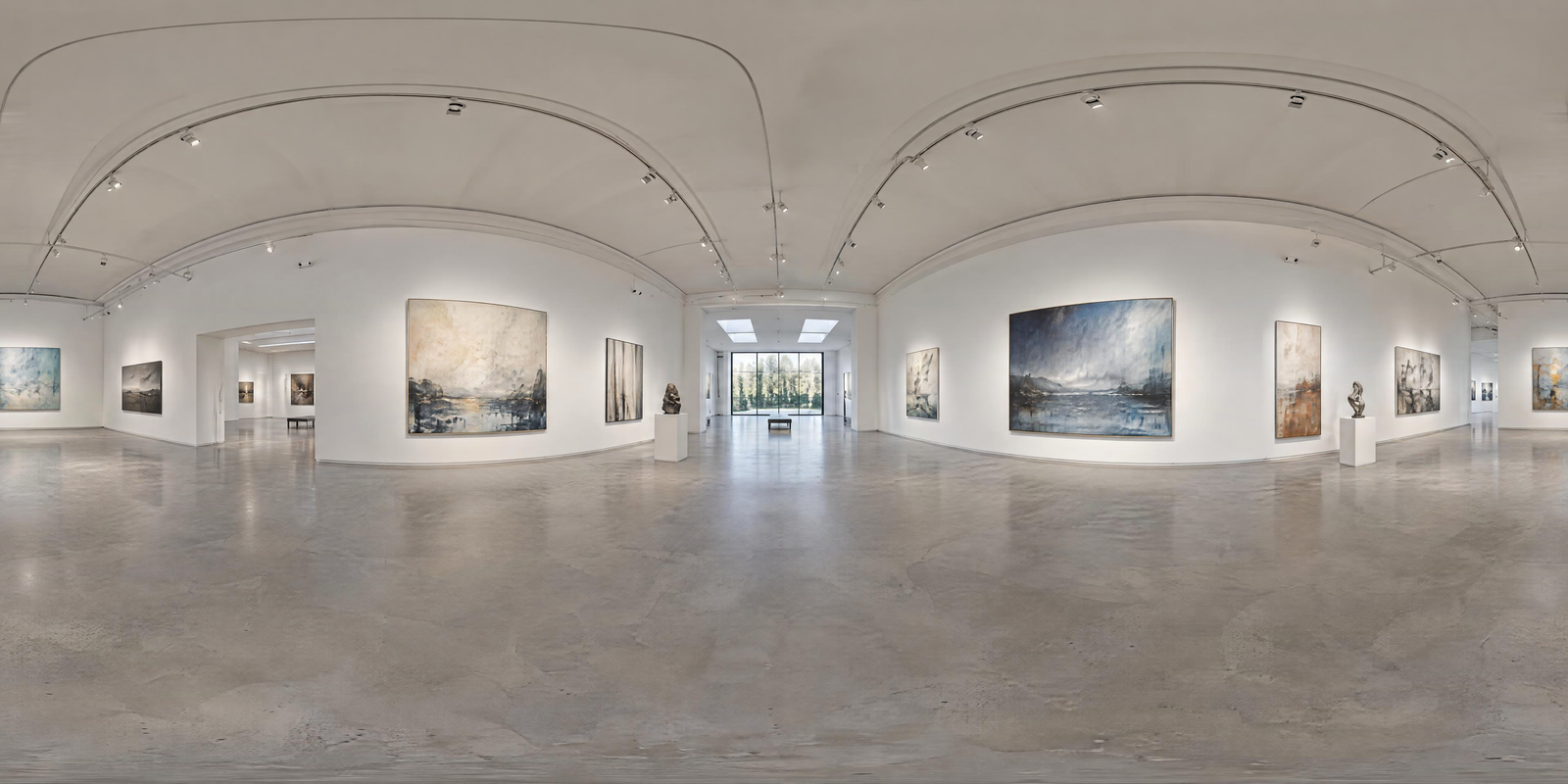 An Art Gallery, 360° world: Photorealistic · Art Gallery · minimalist