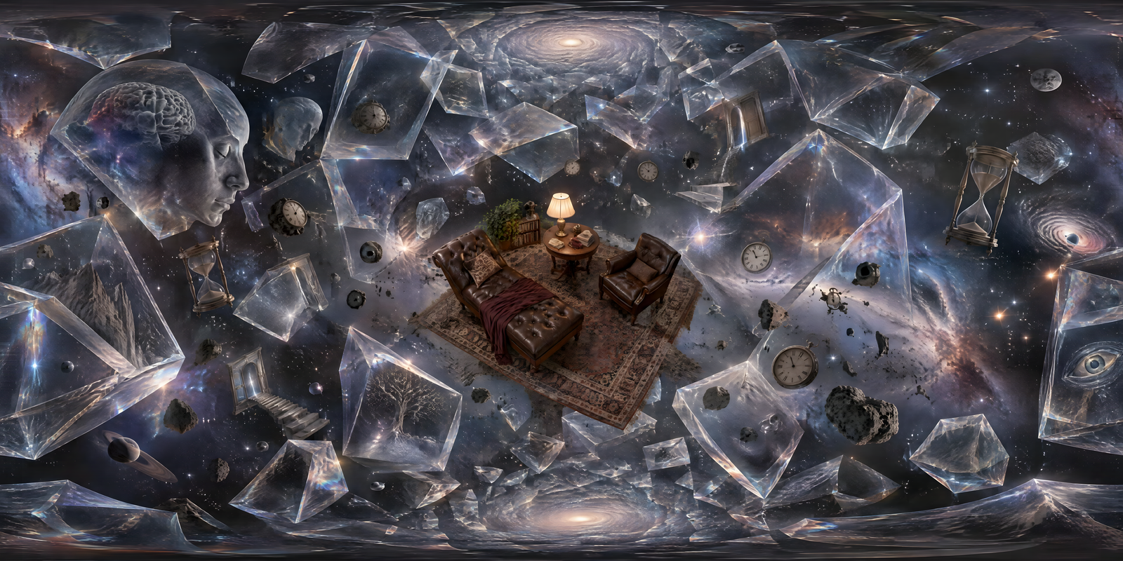 The Doctor Will See You Now, 360° world: Photorealistic · surreal · cerebral