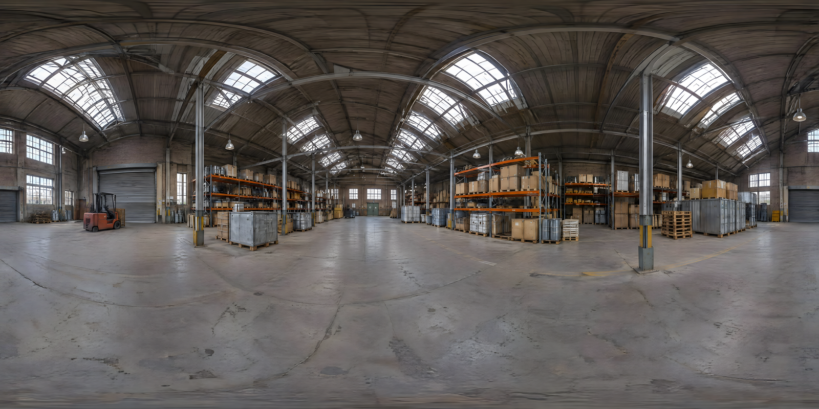 The Warehouse, 360° world: Photorealistic · Warehouse · old building